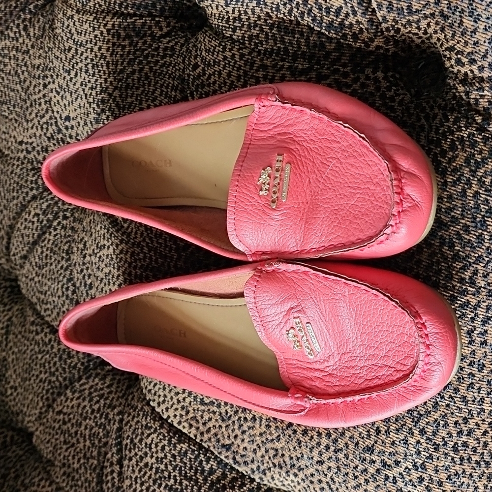 Coach leather loafers